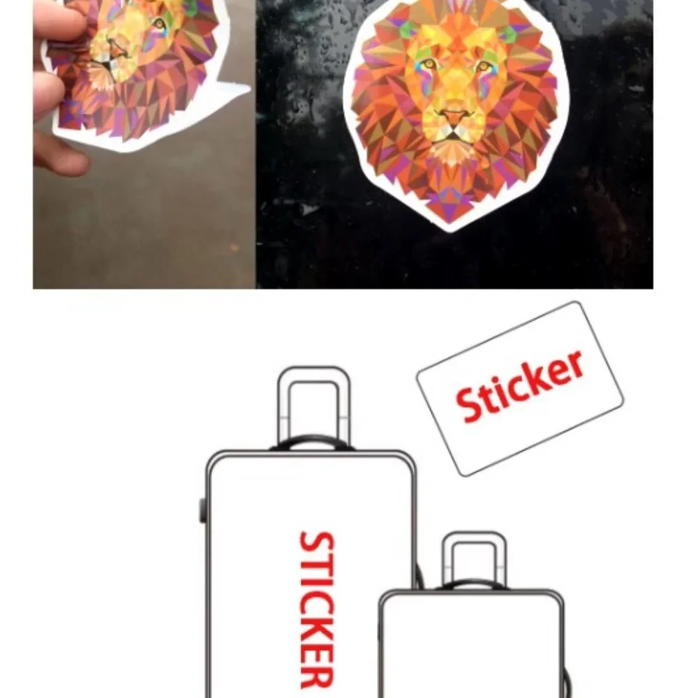 Inside Out 2 Vinyl Stickers Roll 500pcs Square
